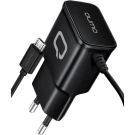 Сетевое зарядное устройство «Qumo» Energy, MicroUSB, черный