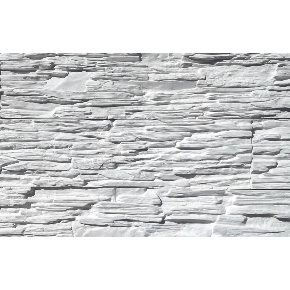 Декоративный камень «Polinka» Сланец саянский 0100, белый