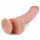 Фаллоимитатор на присоске с мошонкой телесный Dual-Layered Silicone Dildo 22 см