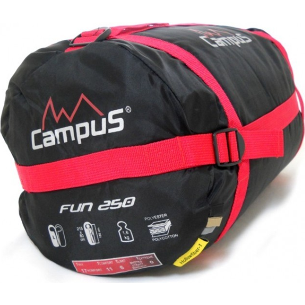 Спальный мешок «Campus» Fun 250 R-zip +3°С, 215x80 см