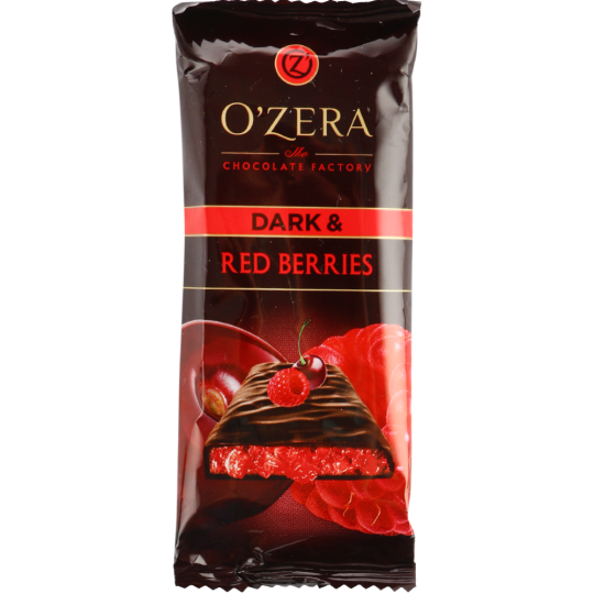 Шоколад «O'Zera» Red Berries, горький, 90 г