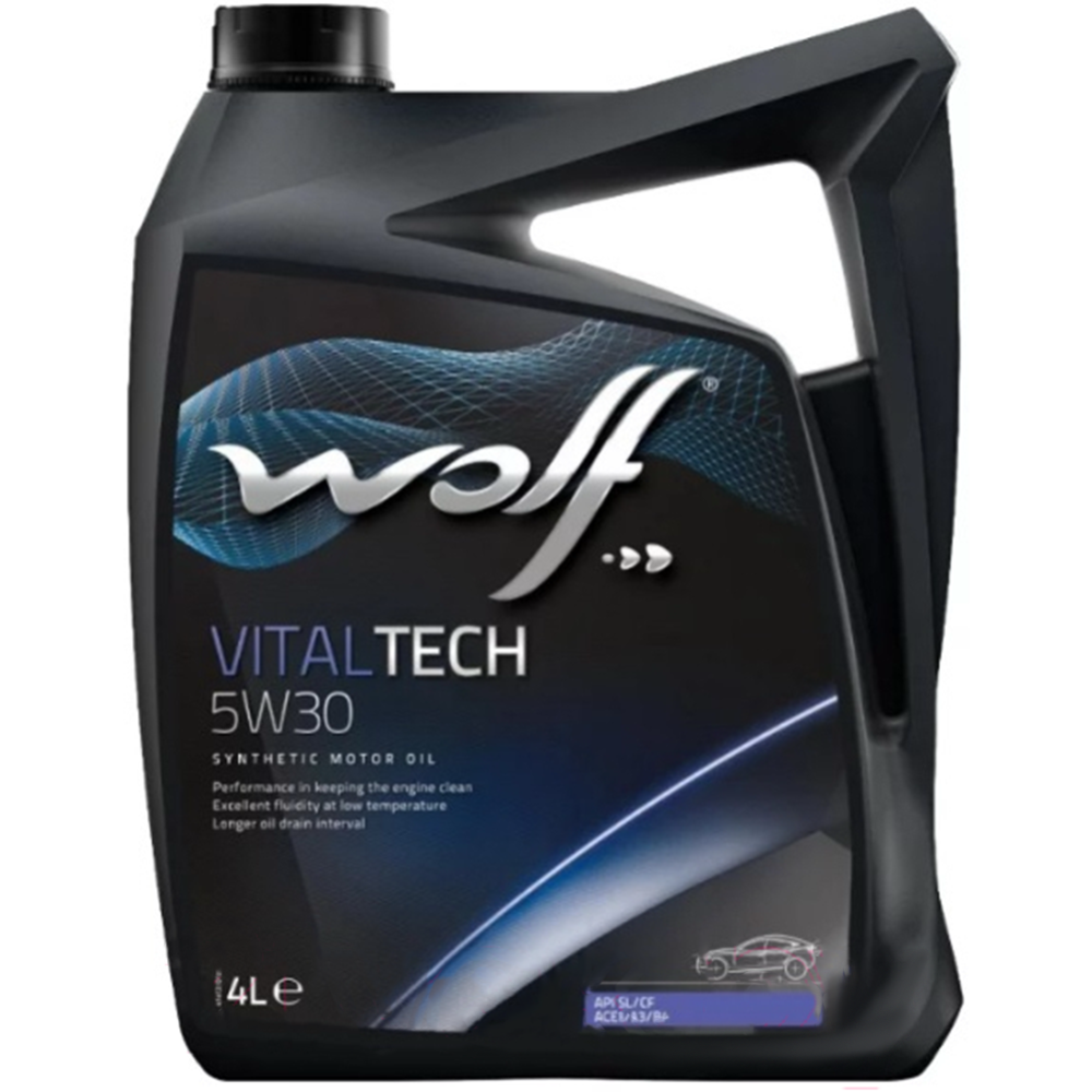 Картинка товара Масло моторное «Wolf» VitalTech, 5W-30, 14115/4, 4 л