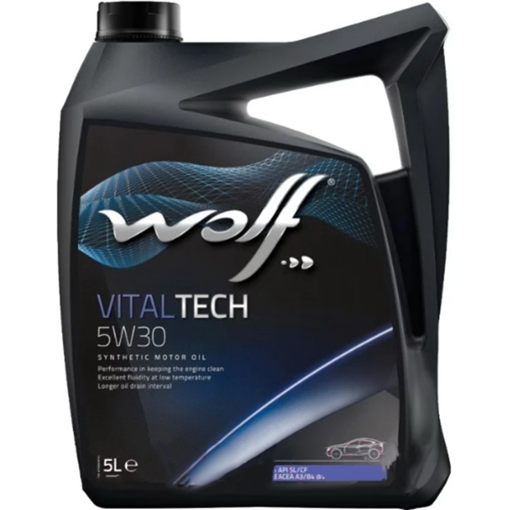 Картинка товара Масло моторное «Wolf» VitalTech, 5W-30, 14115/5, 5 л