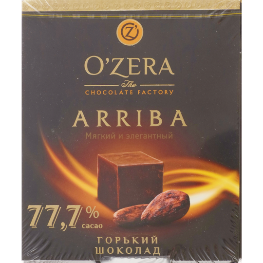Шоколад горький «O'Zera Arriba» 77.7%, 90 г