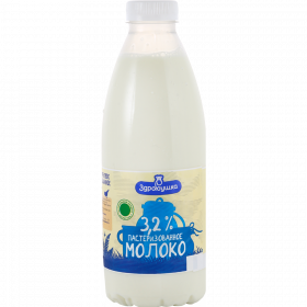 Молоко «Здра­вуш­ка» па­сте­ри­зо­ван­ное, 3.2%