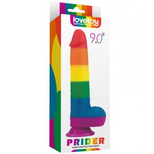 Радужный фаллоимитатор Prider Dildo 23 см