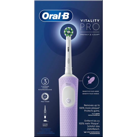 Зубная щетка «Oral-B» Vitality Pro, D103.413.3, сиреневый