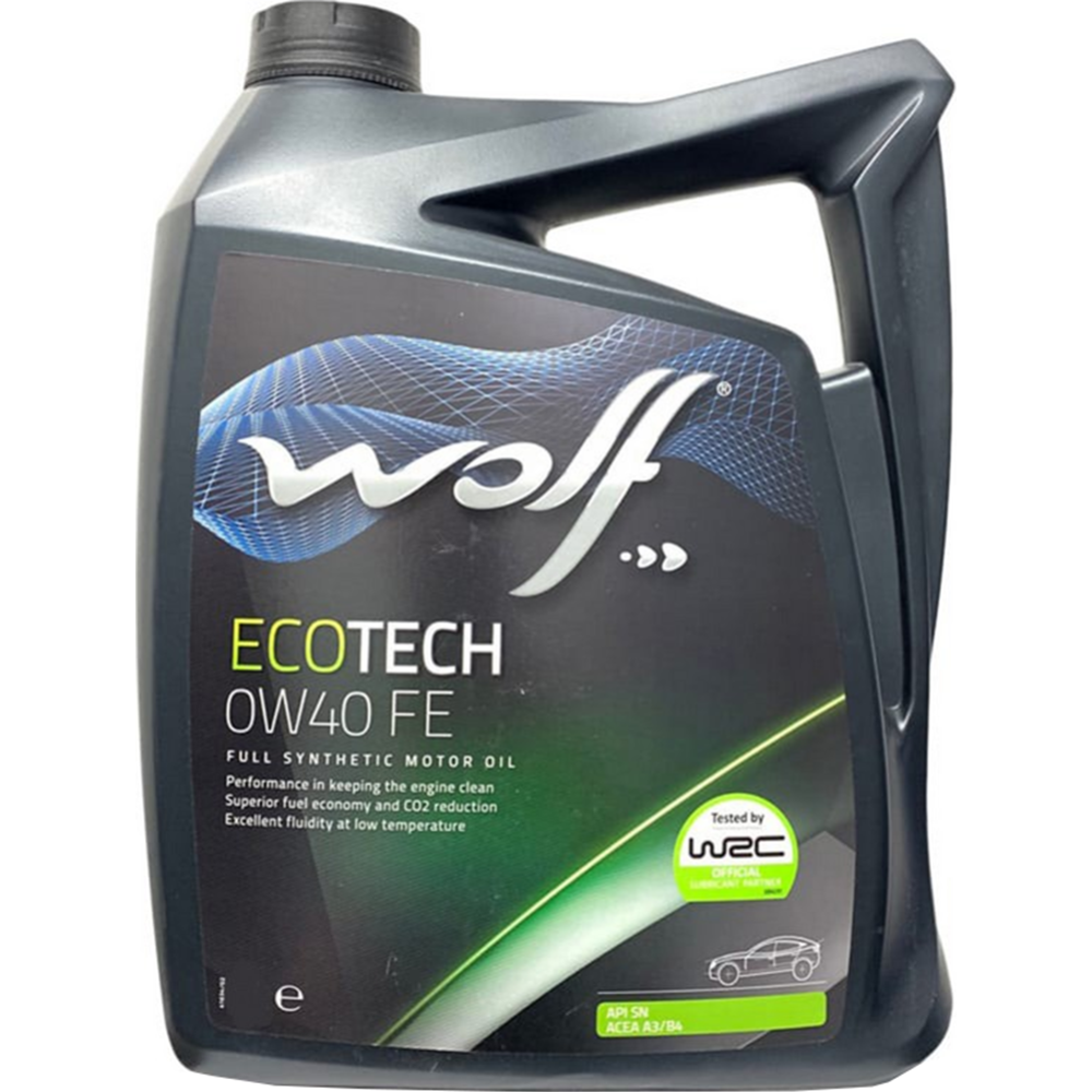 Картинка товара Масло моторное «Wolf» EcoTech, 0W-40 FE, 16106/5, 5 л