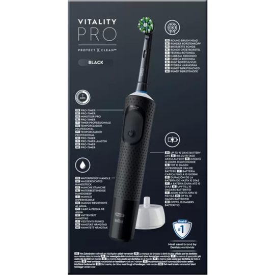 Зубная щетка «Oral-B» Vitality Pro D103 Hangable Box Black, D103.413.3