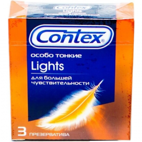 Пре­зер­ва­ти­вы «Contex» Lights, особо тонкие, 3 шт