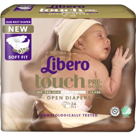 Подгузники детские «Libero» Touch, размер Premature 0, 2.5 кг, 24 шт