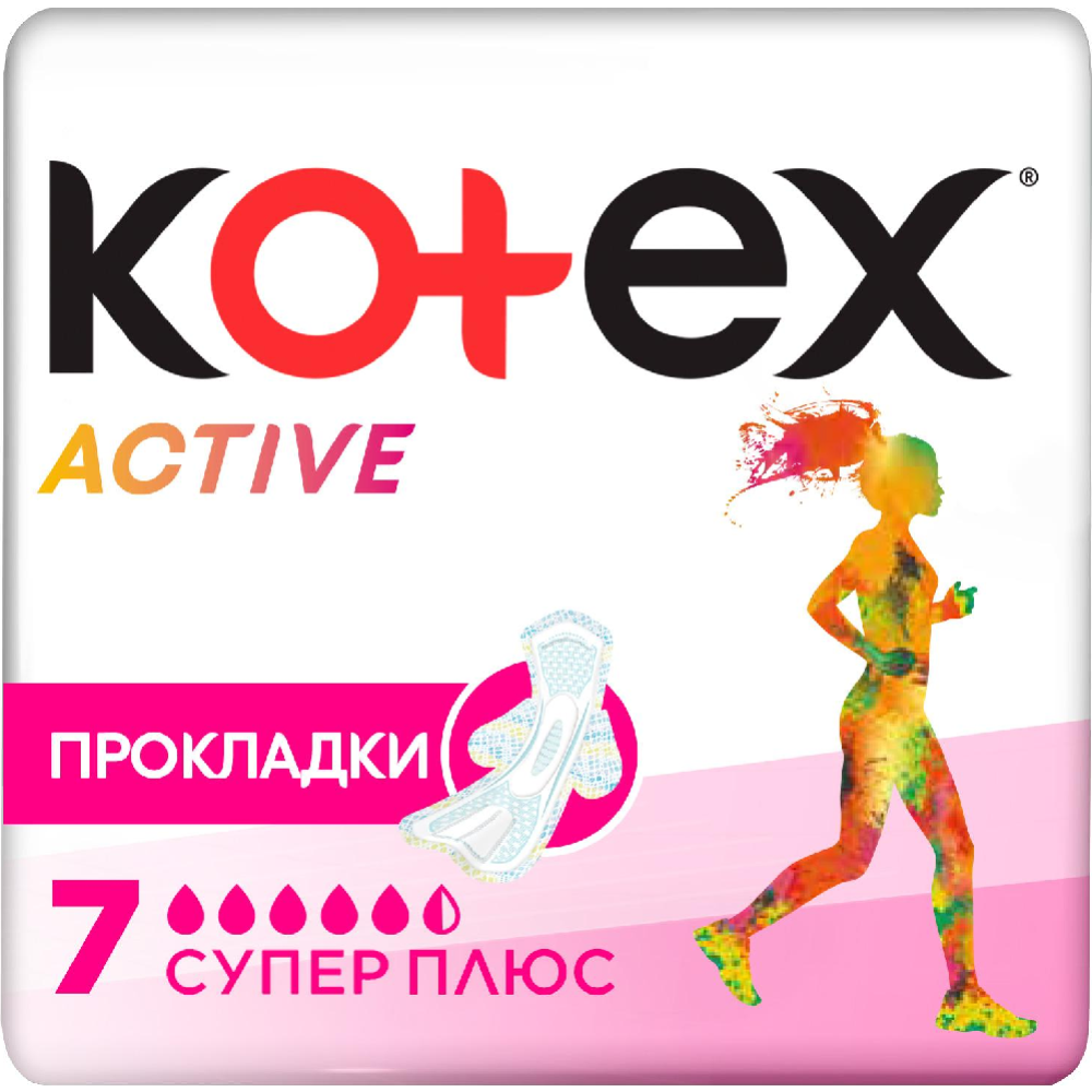 Про­клад­ки жен­ские «Kotex» Ultra Aсtive Super, 7 шт.
