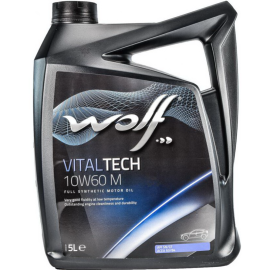 Масло моторное «Wolf» VitalTech, 10W-60 M, 16128/5, 5 л