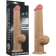 Рельефный фаллос с высоко посаженной мошонкой Lovetoy Silicone Cock 33 см