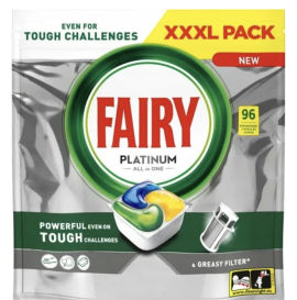 Капсулы для посудомоечной машины Fairy Platinum Lemon All in 1 (96 шт)