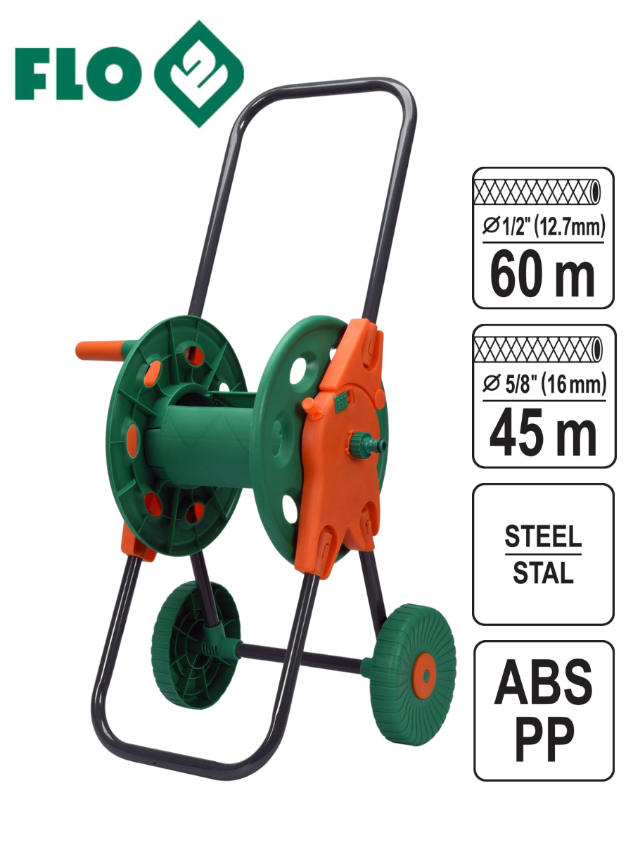 Катушка для шланга 5/8"-45м; 1/2"-60м (арт. 89336) FLO