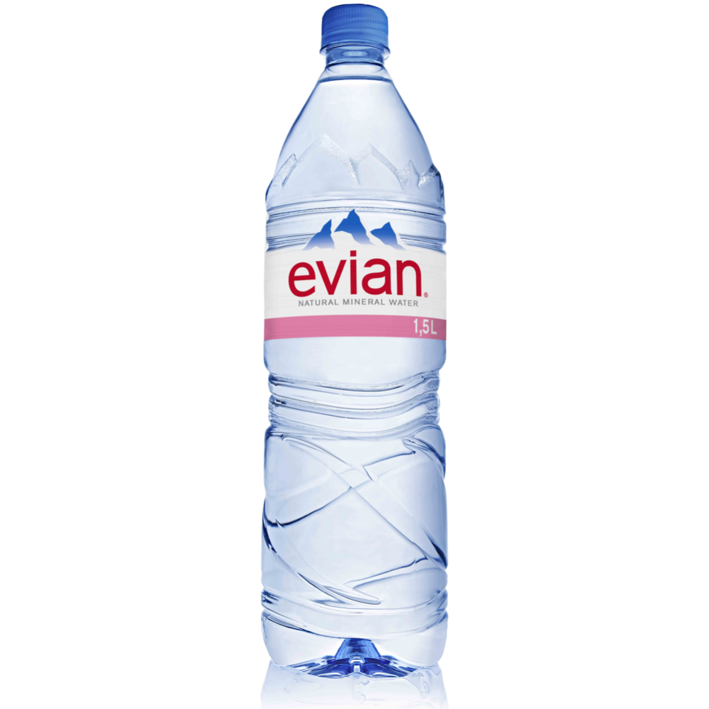 Вода минеральная «Evian» негазированная, 1.5 л #0