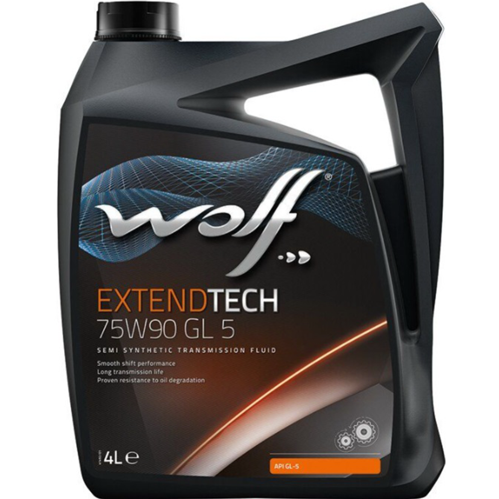 Трансмиссонное масло «Wolf» ExtendTech, 75W-90 GL 5, 2209/4, 4 л