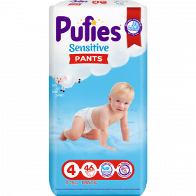 Под­гуз­ни­ки-тру­си­ки для детей «Pufies» Sensitive Maxi, 9-15 кг, 46 шт