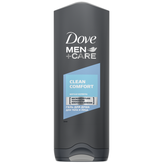 Гель для душа «Dove Men+Care» чистота и комфорт, 250 мл