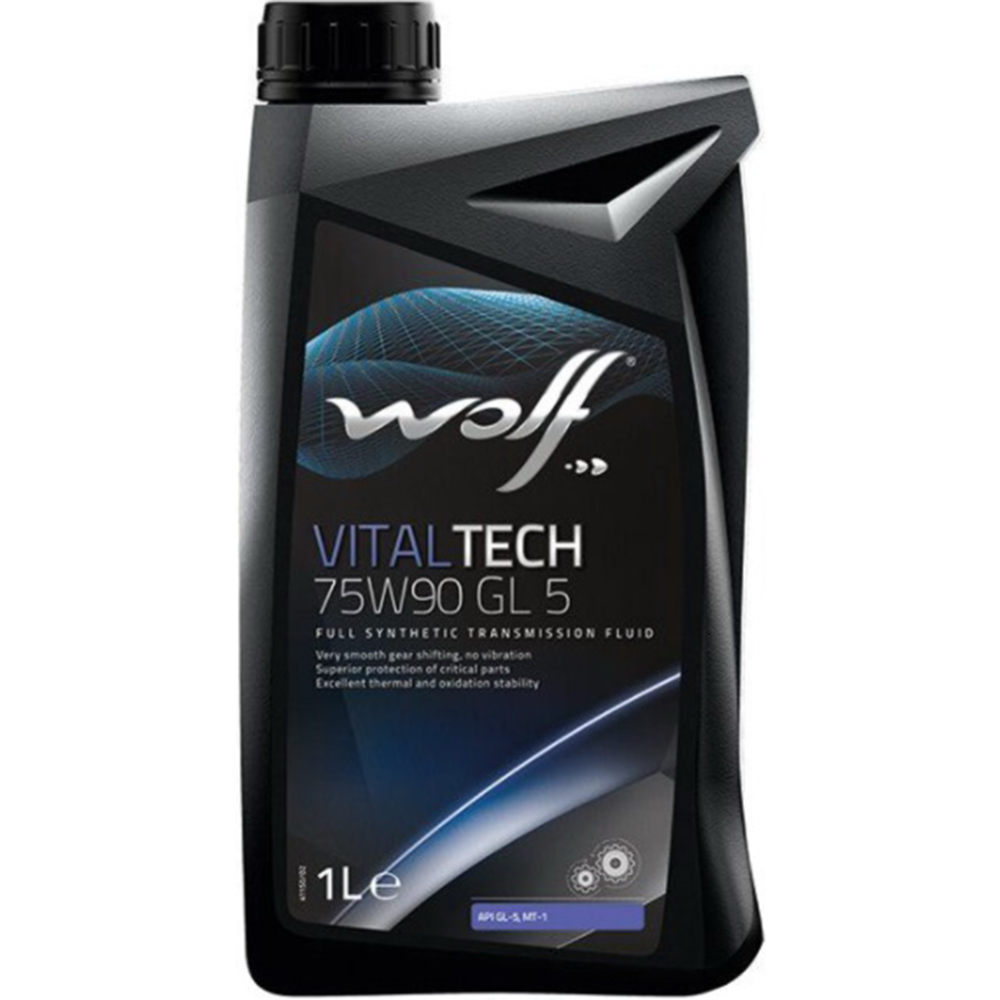 Трансмиссонное масло «Wolf» VitalTech, 75W-90 GL 5, 2305/1, 1 л