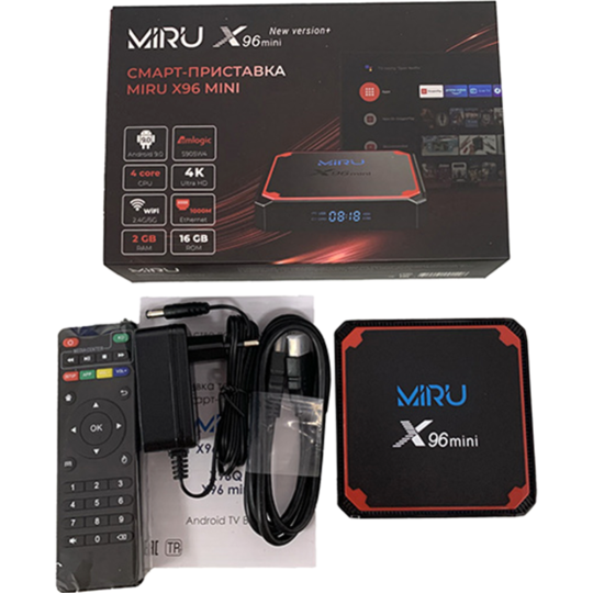 Смарт приставка «Miru» X96 mini, 2/16GB