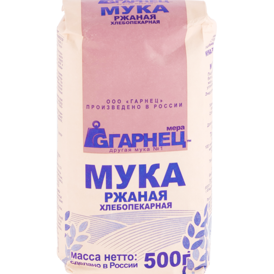 Мука ржаная «Гарнец» обдирная, 500 г