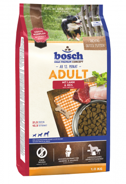 Корм для собак с низким аллергенным потенциалом Bosch Adult Lamm & Reis Ягненок с рисом 1кг