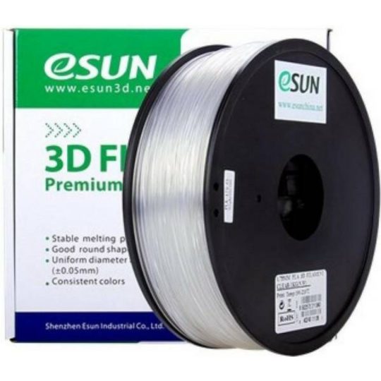 Пластик для 3D печати «eSUN» PLA175CL1, прозрачный, 1 кг