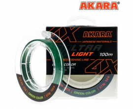 Плетёный шнур Akara Ultra Light X-4 (100м), 0.08 мм