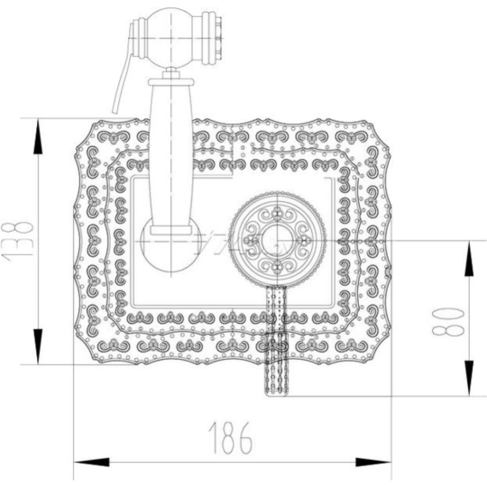 Смеситель «Zorg Sanitary» A 116 BD BR