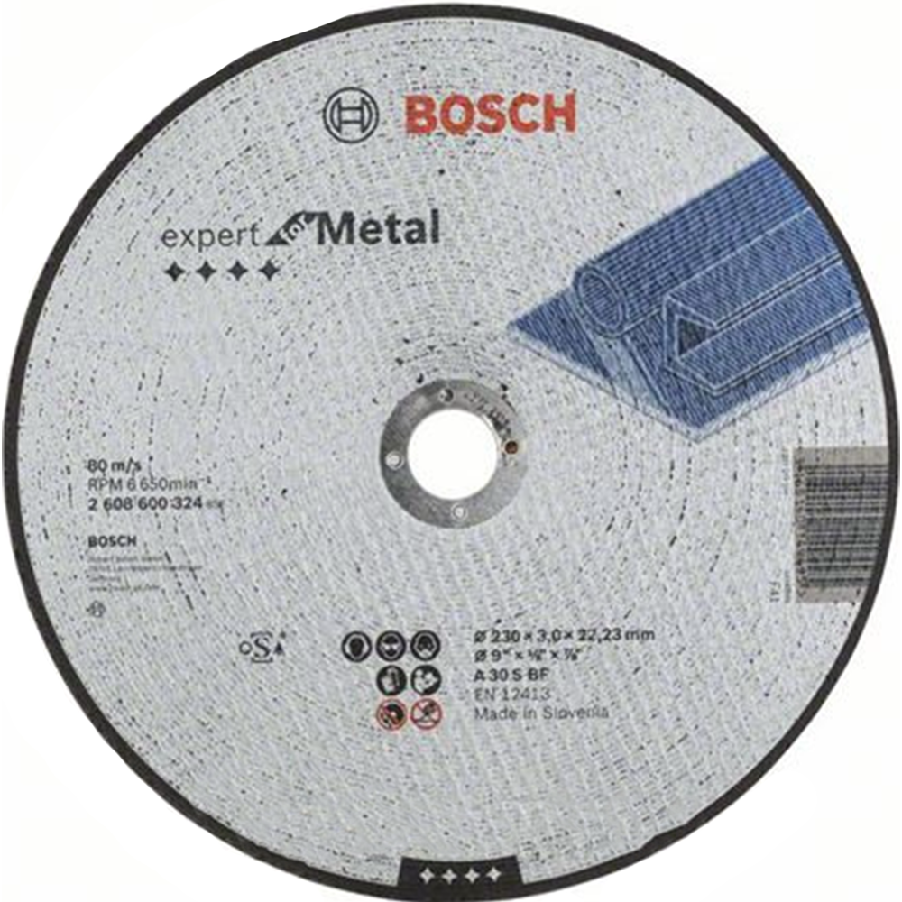 Диск отрезной «Bosch» Expert, 2608600324, 230х3.0х22.23 мм