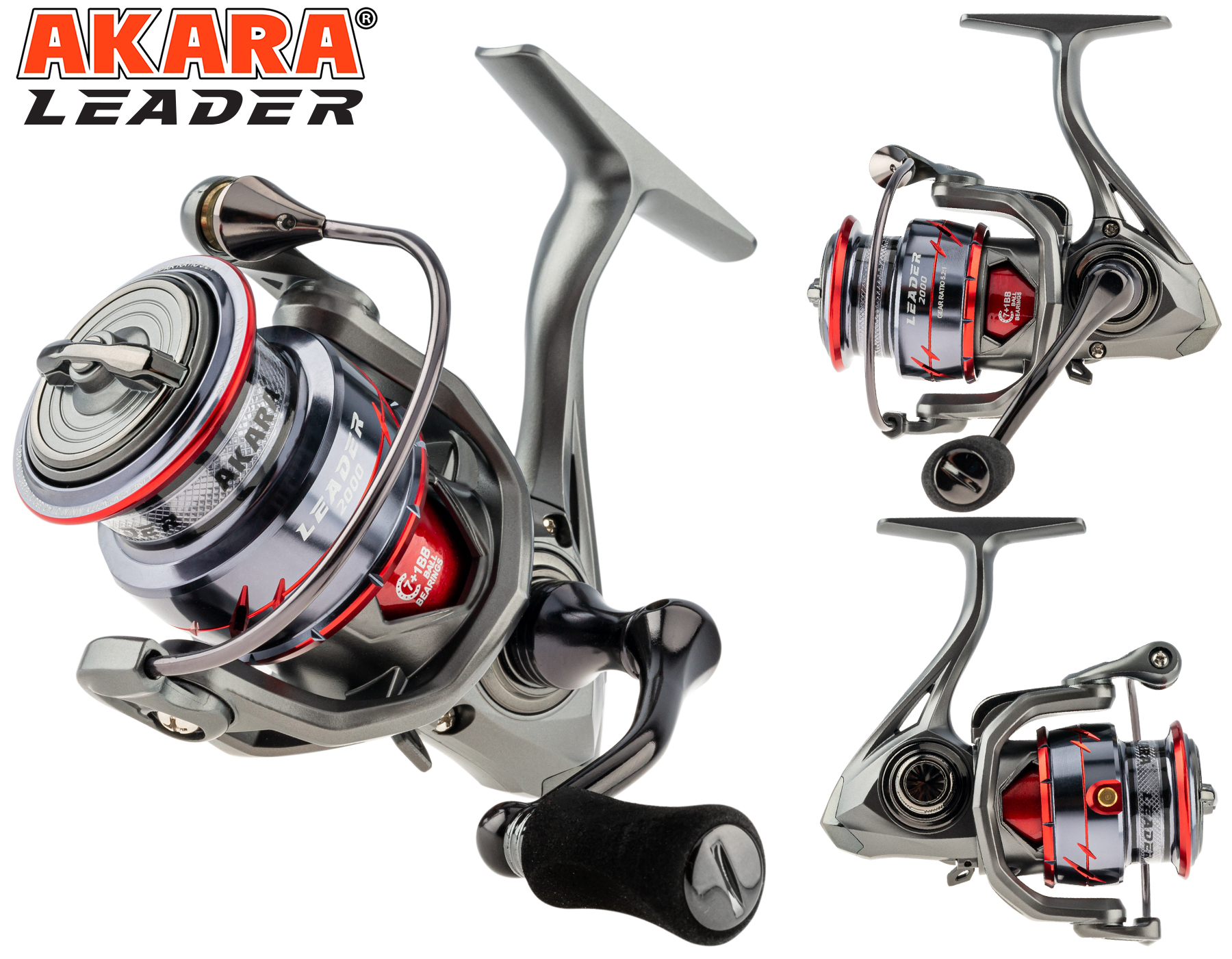 Катушка безынерционная Akara Leader 3000 7+1bb