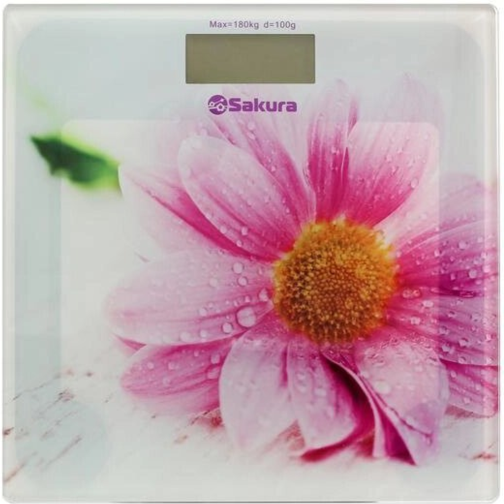 Напольные весы «Sakura» SA-5072GW, герберы