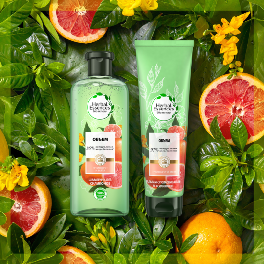 Шампунь для волос «Herbal Essences» Грейпфрут и мята, 400 мл