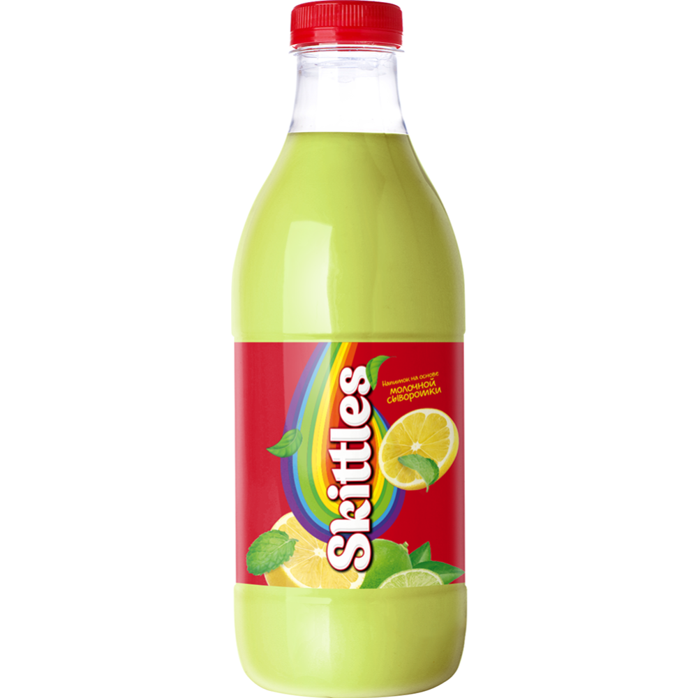 На­пи­ток на основе мо­лоч­ной сы­во­рот­ки «Skittles» лимон-мята, 950 мл