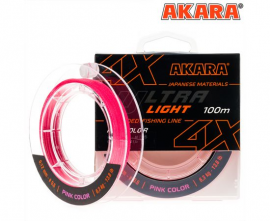 Плетёный шнур Akara Ultra Light X-4 (100м), 0.1 мм