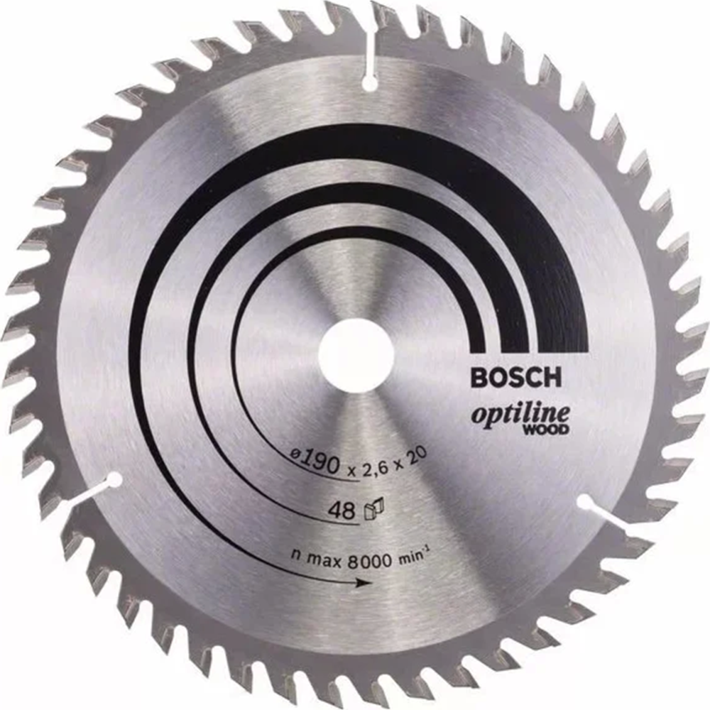 Диск пильный «Bosch» Optiline, 190x20 мм