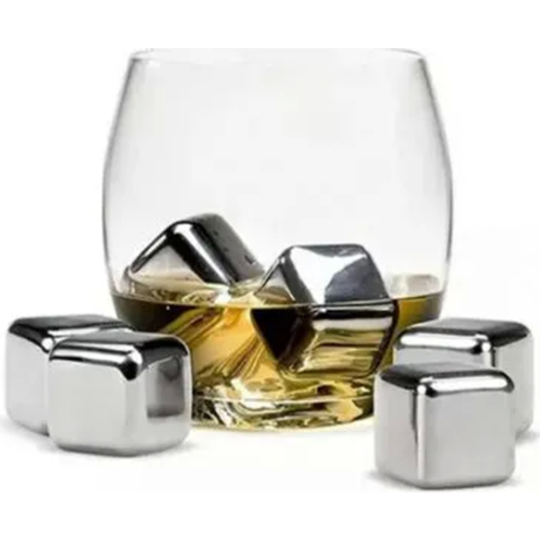 Многоразовый лед «Circle Joy» Stainless Steel Ice Cubes, CJ-BK03, 4 шт