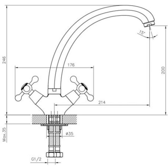 Смеситель «Decoroom» DR54029