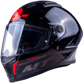 Мотошлем «MT Helmets» Stinger 2 Solid, размер M, глянцевый черный