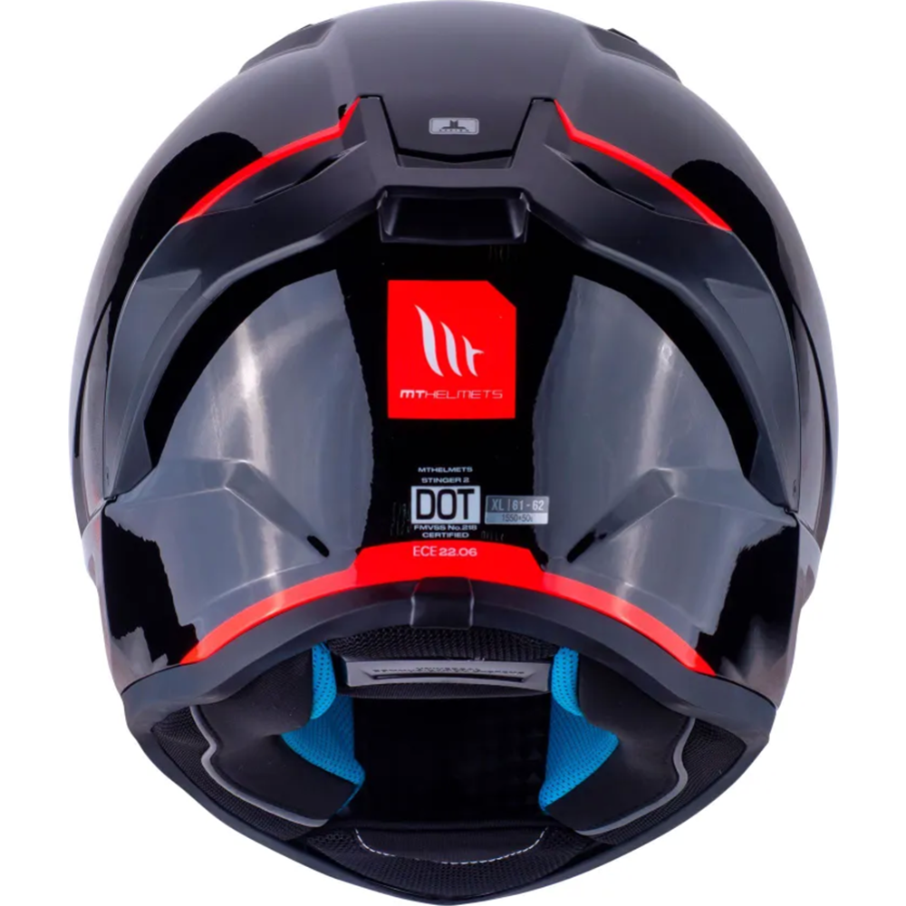 Мотошлем «MT Helmets» Stinger 2 Solid, размер M, глянцевый черный