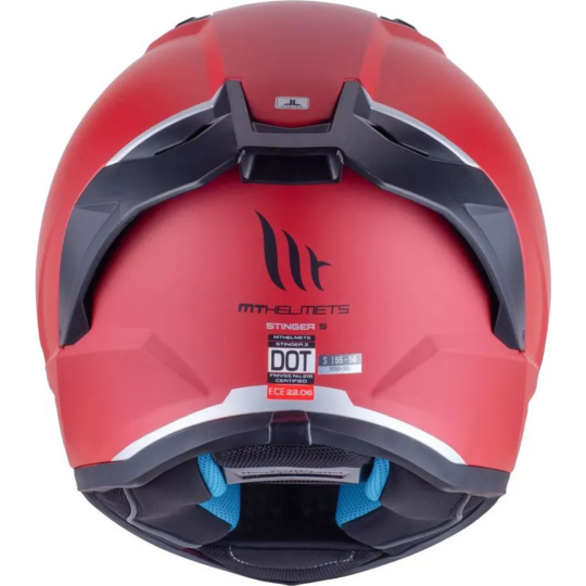 Мотошлем «MT Helmets» Stinger 2 Solid, размер XL, матовый красный