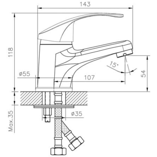 Смеситель «Decoroom» DR71011