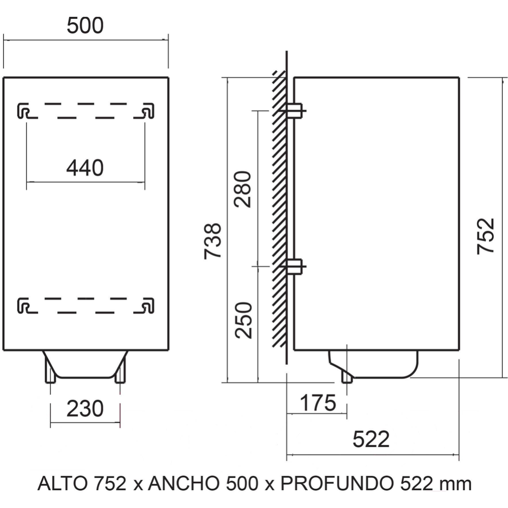 Водонагреватель «Cata» Termo Standart, TS-75, 03112000