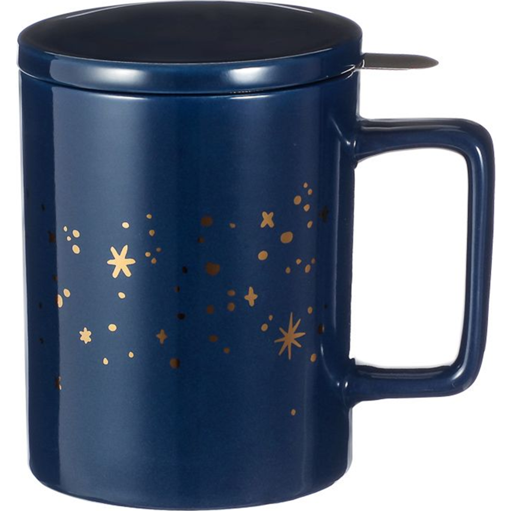 Кружка «Miniso» Gilding Starry Sky с инфузером, 2010418510105, 380 мл