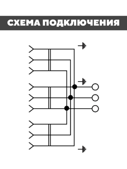 Розетка 3-х местная горизонтальная 2П+3 (2шт) открытой установки IP20 16A с защитными шторками белая "Ладога" TDM SQ1801-0127(2)