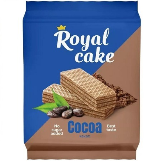 Вафли Royal Cake на сорбите 120г какао, 3 упаковки