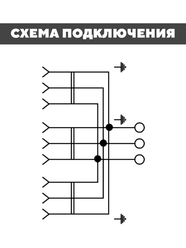 Розетка 3-х местная горизонтальная 2П+3 (2шт) открытой установки IP20 16A с защитными шторками слоновая кость "Ладога" TDМ SQ1801-0227(2)