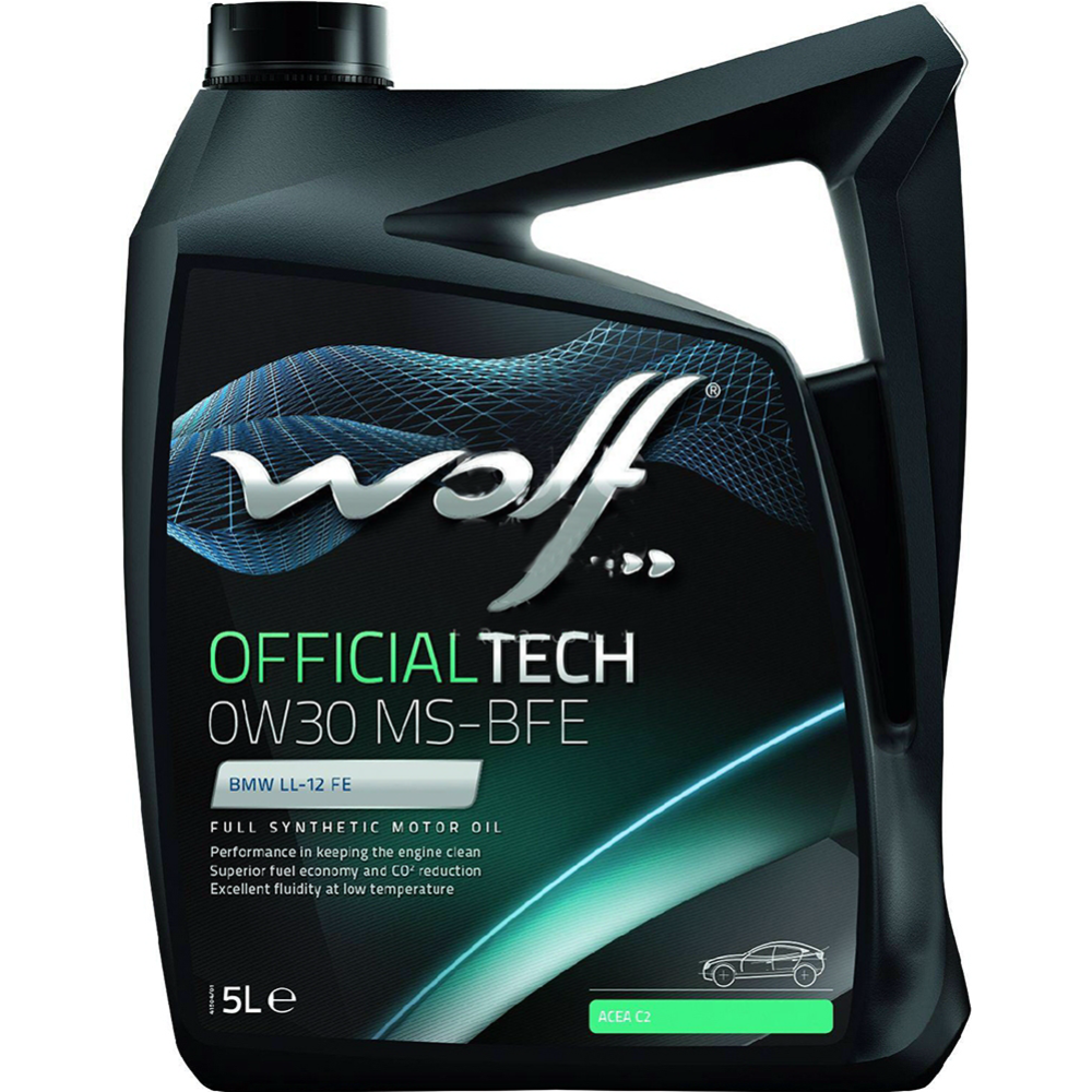 Масло моторное «Wolf» OfficialTech, 0W-30, MS-FFE, 65618/5, 5 л